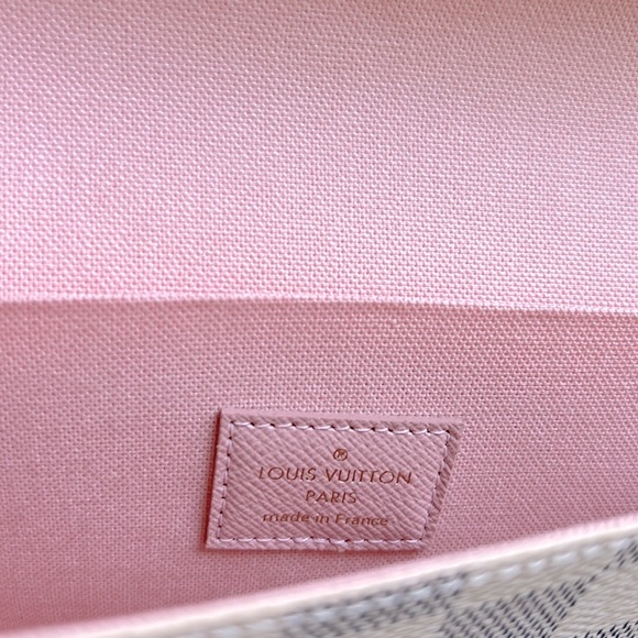 Louis Vuitton Damier Azur crossbody chain bag coated canvas cowhide leather - Picture 4 of 8